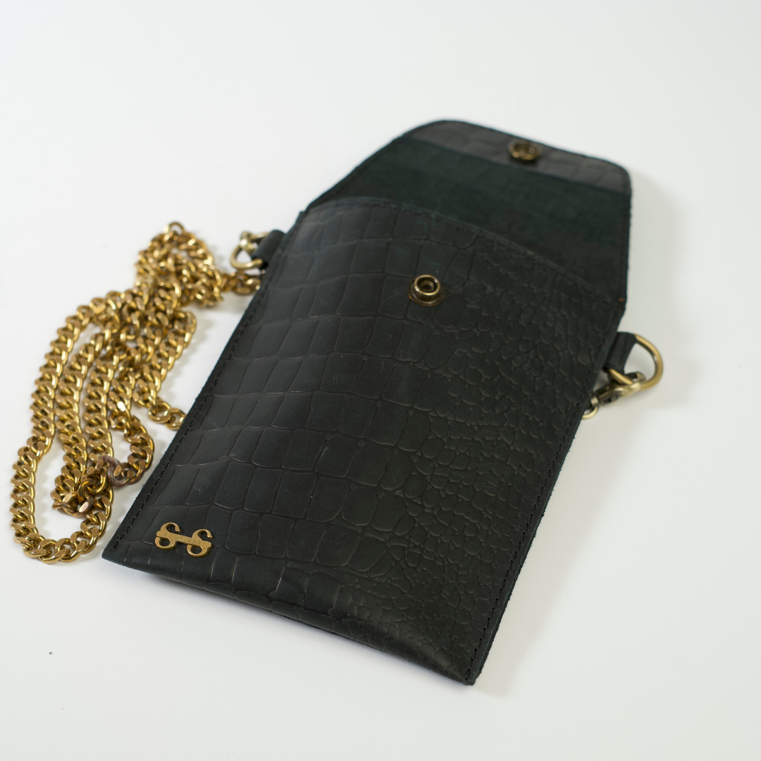 Ebony phone crossbody