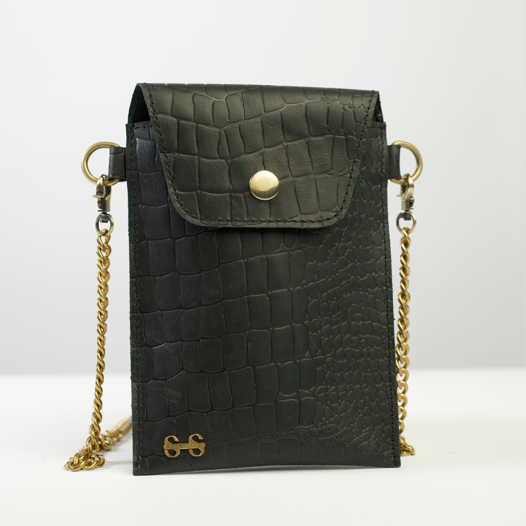 Ebony phone crossbody